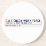 G.W.F  Coasters (Sandstone)