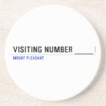 Visiting Number ____  Coasters (Sandstone)