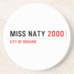 Miss Naty  Coasters (Sandstone)
