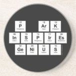 P aRK
 INSPIRES
 GENIUS  Coasters (Sandstone)