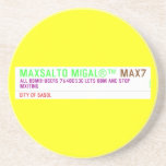 MAXSALTO MIGAL®™  Coasters (Sandstone)