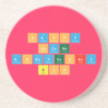 Happy 
 Second
 Anniversary
 BOO  Coasters (Sandstone)