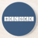 WELCOME  Coasters (Sandstone)