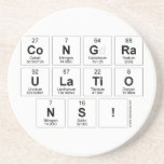 congra
 ulatio
 ns!  Coasters (Sandstone)