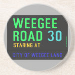 Weegee Road  Coasters (Sandstone)