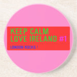 keep Calm Love Ireland  Coasters (Sandstone)