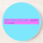 One Direction Lane   Coasters (Sandstone)