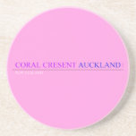 coral cresent  Coasters (Sandstone)