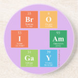 Bro
 I am
 Gay  Coasters (Sandstone)