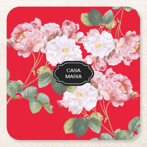 COASTERS with Floral All_Over Design