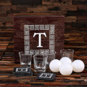 Coasters with Ice Ball Mold and Whiskey Glasses (Front)