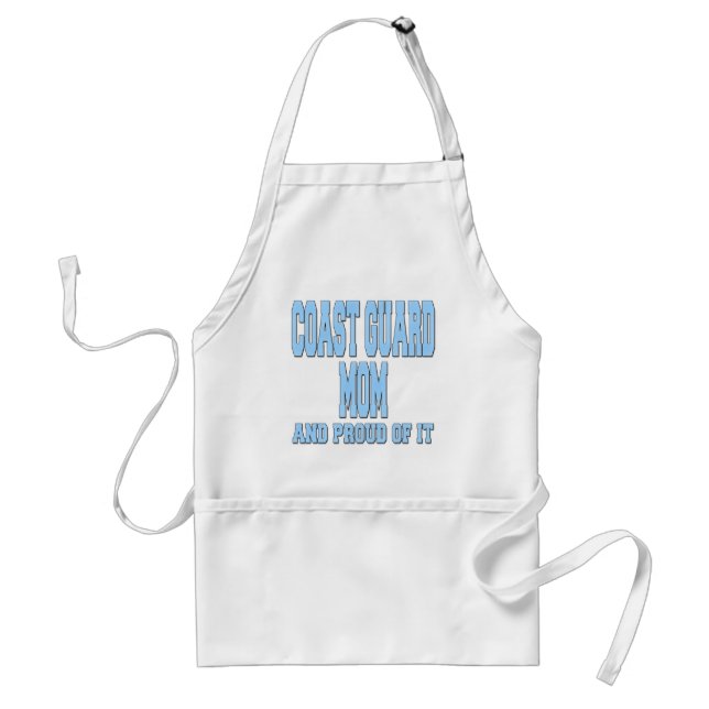 coastguardmomproud adult apron (Front)