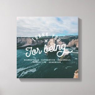 Coastland Elevation #3 (12x12) Canvas Print