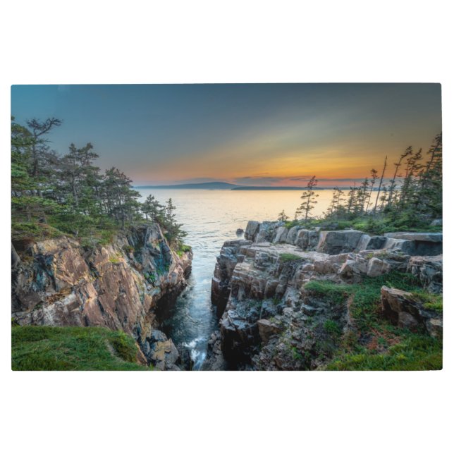 Coastline | Acadia National Park, Maine Metal Print (Front)