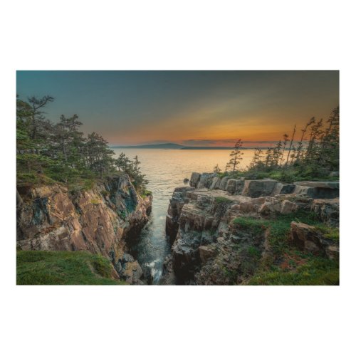 Coastline  Acadia National Park Maine Wood Wall Art