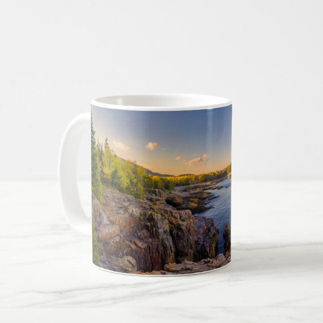 Coastline | Acadia National Park, Schooner Head Coffee Mug (Front Left)