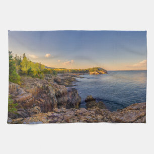 Coastline Acadia National Park, Schooner Head Kitchen Towel