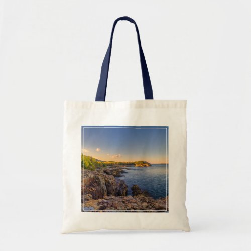 Coastline  Acadia National Park Schooner Head Tote Bag