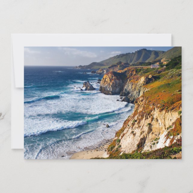 Coastline | Big Sur, California Thank You Card (Front)