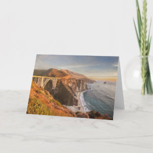 Coastline Bixby Bridge, Big Sur California Card