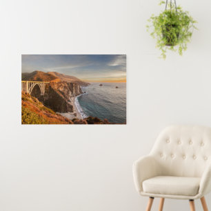 Coastline   Bixby Bridge, Big Sur California Foam Board