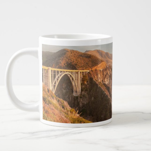 Coastline | Bixby Bridge, Big Sur California Giant Coffee Mug (Left)