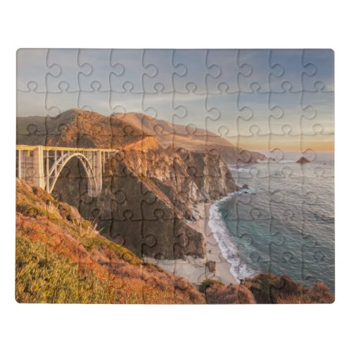 Coastline  Bixby Bridge Big Sur California Jigsaw Puzzle