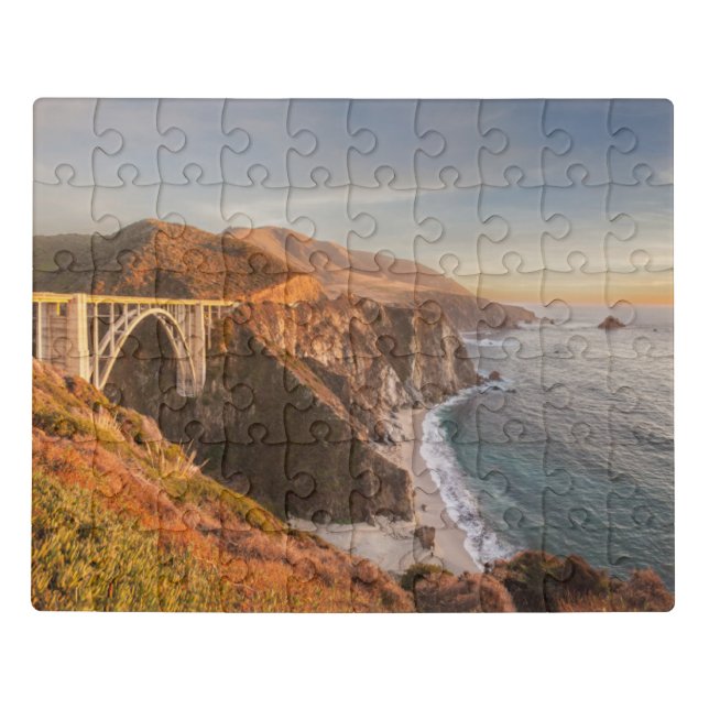 Coastline | Bixby Bridge, Big Sur California Jigsaw Puzzle (Puzzle Horizontal)
