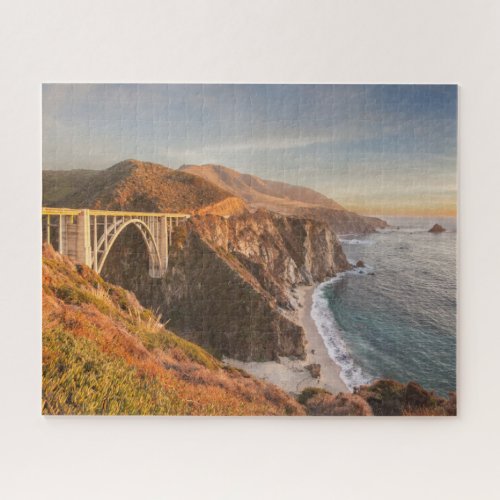 Coastline  Bixby Bridge Big Sur California Jigsaw Puzzle