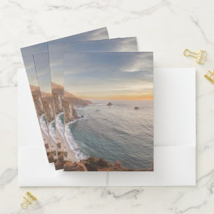 Coastline   Bixby Bridge, Big Sur California Pocket Folder