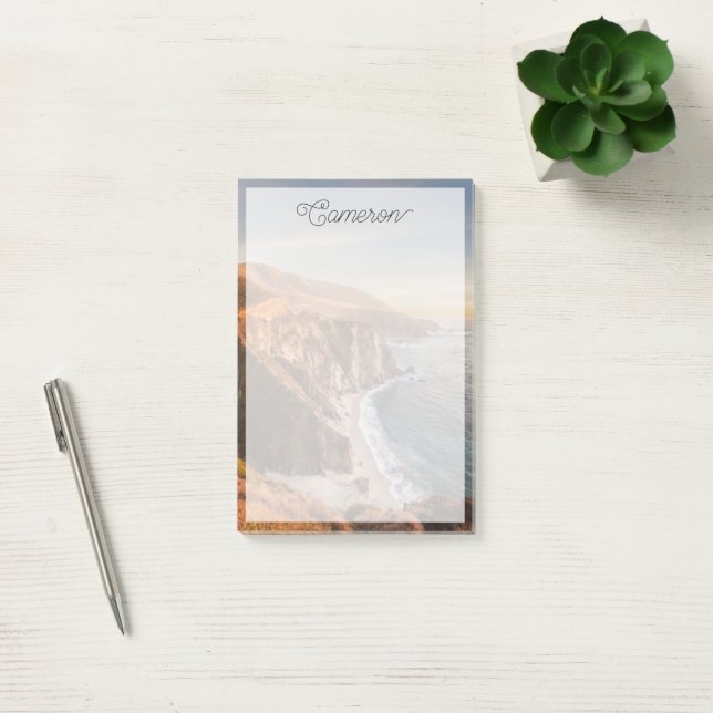 Coastline | Bixby Bridge, Big Sur California Post-it Notes (Office)