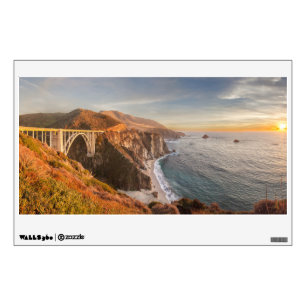 Coastline Bixby Bridge, Big Sur California Wall Decal