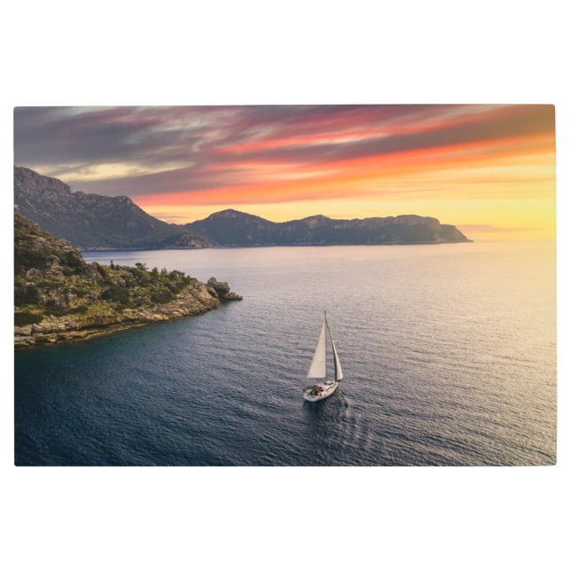 Coastline | Bodrum, Turkey Metal Print (Front)