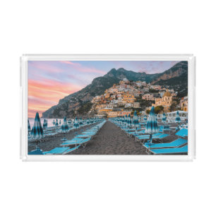 Coastline Campania, Italy Acrylic Tray