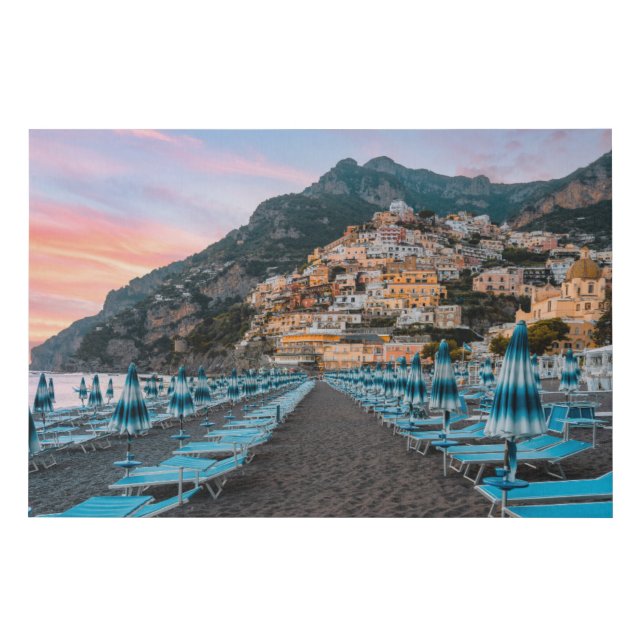 Coastline | Campania, Italy Faux Canvas Print (Front)