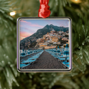 Coastline   Campania, Italy Metal Ornament