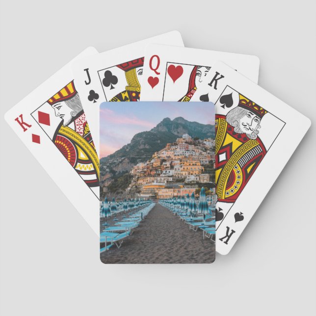 Coastline | Campania, Italy Poker Cards (Back)