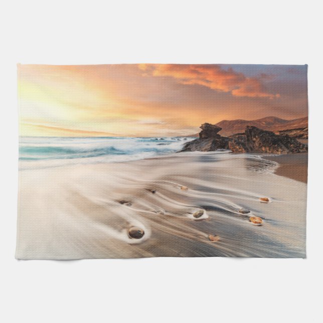 Coastline | Canary Islands, Spain Kitchen Towel (Horizontal)