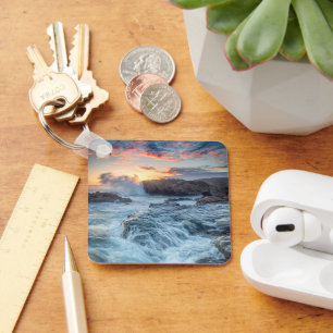 Coastline   Carmel California Keychain