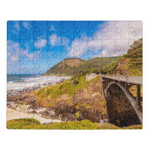 Coastline   Cook's Chasm, Yachats, Oregon Jigsaw Puzzle