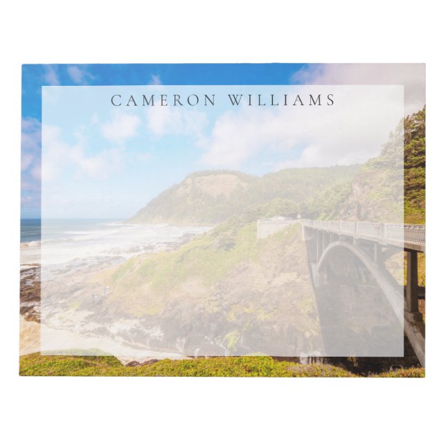 Coastline | Cook's Chasm, Yachats, Oregon Notepad (Front)