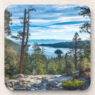 Coastline Emerald Bay, Lake Tahoe, California Beverage Coaster