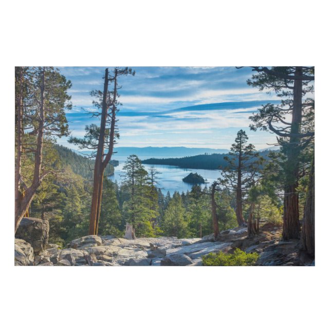 Coastline | Emerald Bay, Lake Tahoe, California Faux Canvas Print (Front)