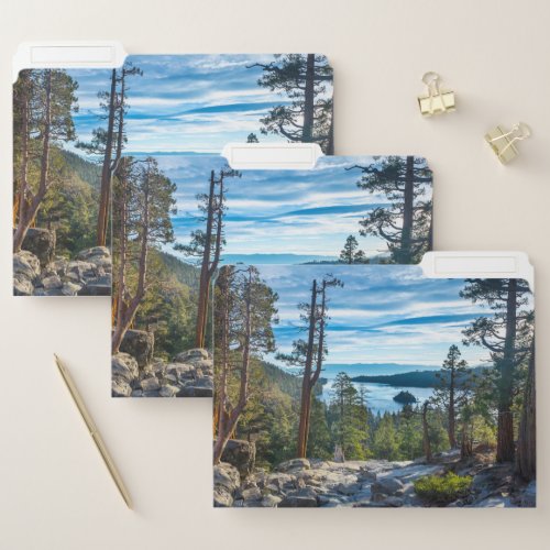 Coastline  Emerald Bay Lake Tahoe California File Folder