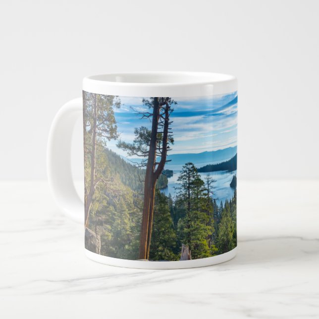 Coastline | Emerald Bay, Lake Tahoe, California Giant Coffee Mug (Front Left)