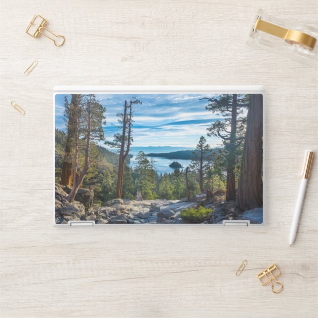 Coastline | Emerald Bay, Lake Tahoe, California HP Laptop Skin (Desk)