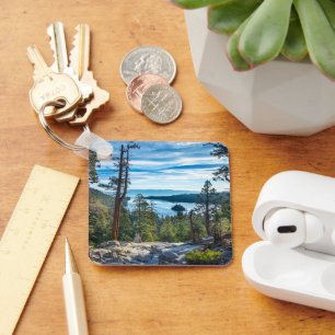 Coastline   Emerald Bay, Lake Tahoe, California Keychain