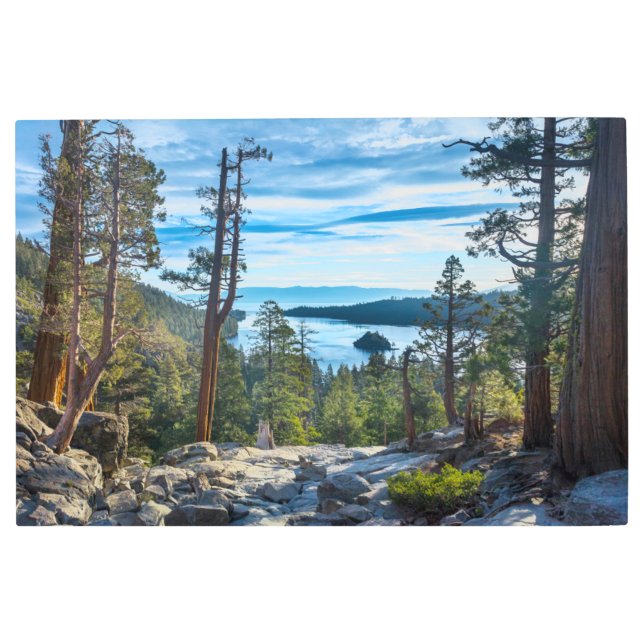 Coastline | Emerald Bay, Lake Tahoe, California Metal Print (Front)