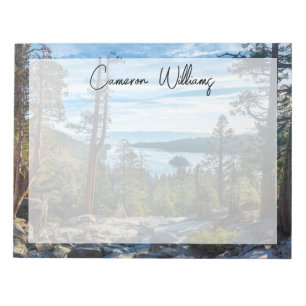 Coastline   Emerald Bay, Lake Tahoe, California Notepad