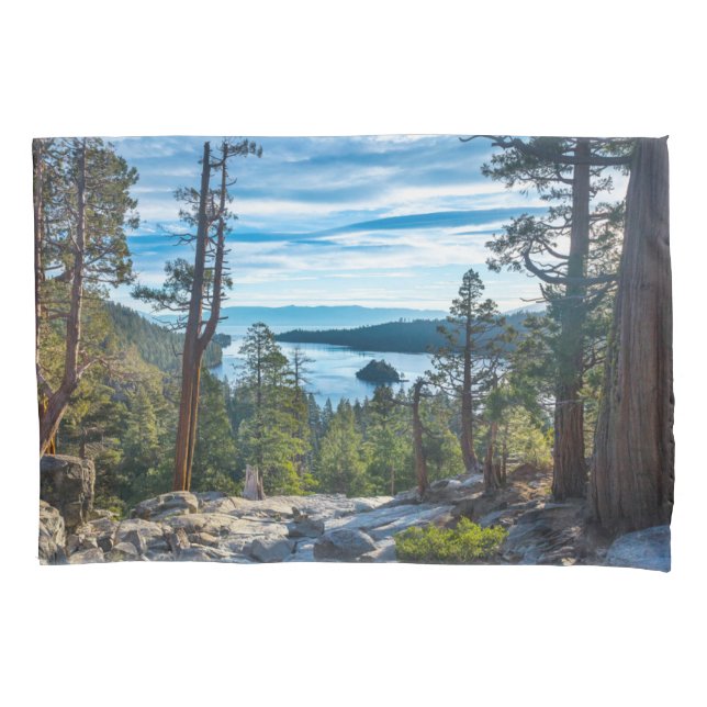 Coastline | Emerald Bay, Lake Tahoe, California Pillow Case (Front)